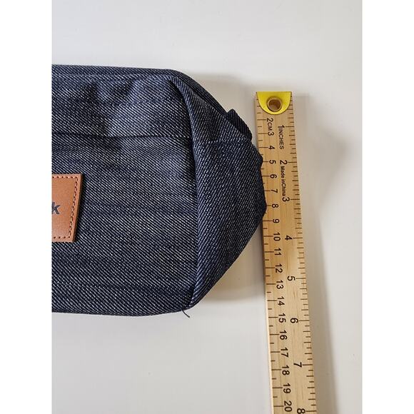 ORIGAUDIO +  TIK TOK Blue Denim Travel Makeup Shaving Bag - Picture 8 of 9